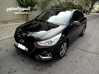  1 Hyundai Accent 1.6 L 2019 Black Full Option Zero Acceident Single User Well Maintained