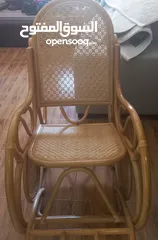  1 كرسي خشب هزاز