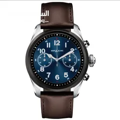  13 Luxury Digital Mont Blanc Smart Watch: Summit 3 Tri-Color Edition - Green Leather & Black Straps