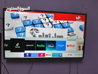  5 شاشة سامسونج سمارت مستعملة بحالة الوكالة رسيفر داخلي