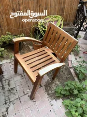  4 Outdoor dining (4 chairs and 1 table) and cushions