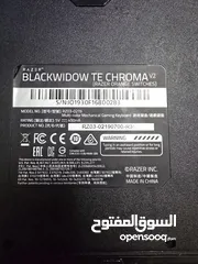  3 Razor Mechanical keyboard, black widow chroma 2