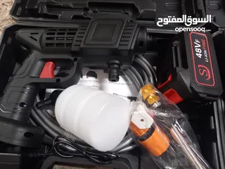  26 مضخة غسيل سيارات شحن مع  بطارية عدد (2) 48 فولت يضاف اجور توصيل