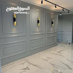  18 بديل خشب بديل رخام جبسن بورد بانوهات مرايا ديكور شيبورد