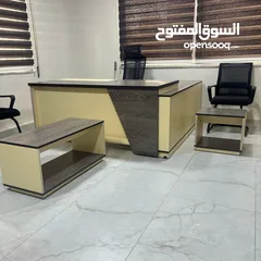  2 مكتب قياس 160*80 مع جانبيه وطاولة وسط خشب لامينت مستورد بسعر المصنع تفصيل جميع الموديلات جميع المقاس