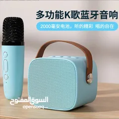  3 Wireless speaker with mic K1    مكبر صوت بلوتوث محمول مع ميكروفون K1