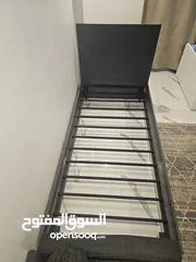  3 سرير فردي لون رمادي غامق