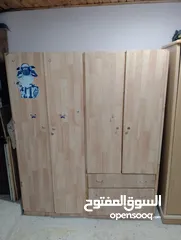  1 خزانة 4 ابواب خشب زان ولاتيه