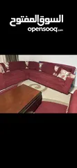  1 طقم كنب كورنر 8 مقاعد مع سجادة بسعر 100