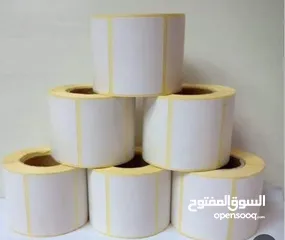  3 رولات كاش وفيزا وليبل باركود ميزان وليبل ملابس حراري للبيع
