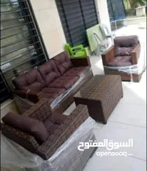  9 طقم راتان 5 مقاعد 125د شامل توصيل داخل عمان  يتوفر أطقم رتان سباعي  يتوفر جميع الالوان  راتان بيور