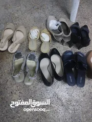  9 احذية نسائيه بحاله ممتازه جدا العداد 45حذاء. لبيع