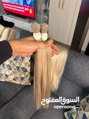  5 Natural hair extensions from russia  وصلات شعر طبيعي من روسيا