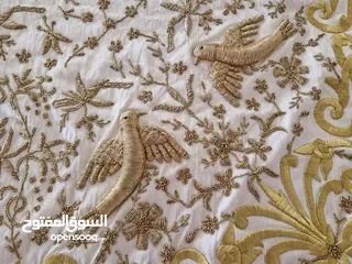  2 شرشف طاولة تطريز هندي  Embroidered silk  tablecloth for decor