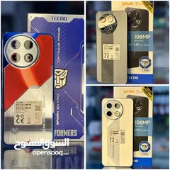  1 جهاز مستعمل ايام بالكرتونة Spark 30 pro رام 16 جيجا 128 و 256 مكفول بالشركة متوفر توصيل