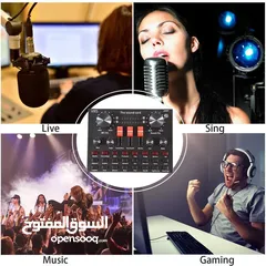  6 Live Sound Card,Mixer Recording Sound Card witn Multiple Funny Sound Effect,USB Audio Interface Inte