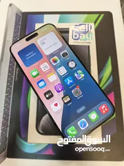  9 Iphoen 15 pro max 256 GB وارد شرق اوسط  بحالة الجديد تماماً