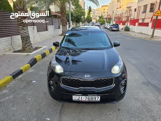 14 كيا سبورتج موديل 2017 فل ابشن بحالة الوكالة