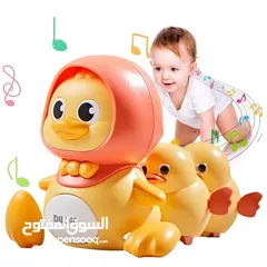  2 خلي الضحكة ما تفارق وجه طفلك مع لعبة البطات المتحركة للأطفال تصميم كرتوني لطيف يجذب انتباه الأطفال .
