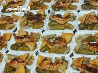  14 وجبات اطعام بتبداء من 25جنيه ومتاح كميات كبيرة وجبات لله وصدقات