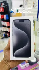  1 iPhone 15 Pro, 256gb Black Titanium Arabic