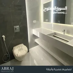  11 شقه دير غبار أبراج العقارية - 250م شبة ارضي مع ترس جانبي 80م و مدخل مستقل