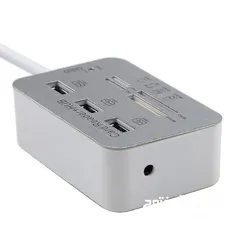  4 7 in 1 USB 3.1 Type-C To USB 3.0 Hub MS M2 SD TF Card Reader Hub