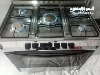  7 فرن غاز يونيفرسال 90 سم ستانلس ستيل