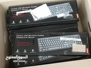  5 lenovo 100 wireless combo keyboard and mouse كيبورد وماوس وايرلس  من لينوفو
