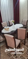  6 طقم كنب 7مقاعد بحاله الوكاله طقم سفره فخم 6كراسي مطعم زان