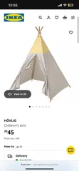  1 Ikea Tipi tent HÖVLIG - like new