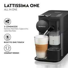  6 Nespresso Coffee Machine Lattissima One