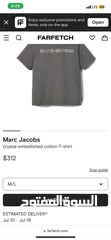  10 Marc jacobs  crystal-embellished cotton T-shirt