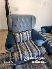  2 طقم كنب تفصيل مستعمل بس نضيف 7مقاعد