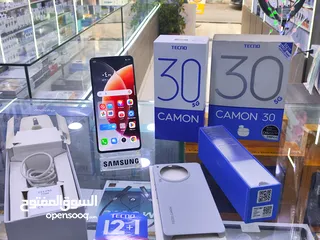  5 حبه عن الجديده CAMON 30 5G جيجا 512 رام 24 معه كامل اغراضو وسماعه الاصلية متوفر توصيل