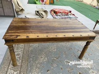  7 طاولة طعام انتيك خشب Antique table
