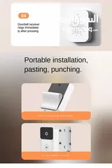  5 جرس الباب الذكي مع كاميرا راقب باب منزلك بسهولة عبر هاتفك جرس باب مزود ب كاميره WIFI