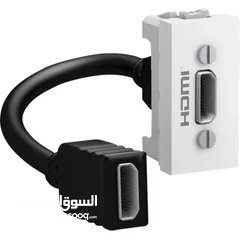  1 بريزة HDMI ابيض شنايدر    Unica HDMI data connector type A 1  Schneider Electric (unica MGU3.430.18)