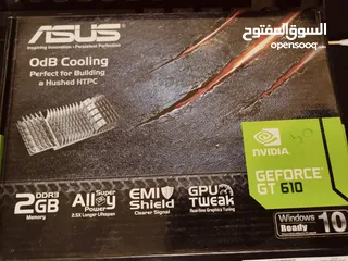  1 كرت شاشة  DDR3 2GB GT 610 ASUS