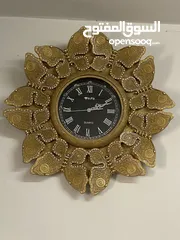  1 ساعة حائط اسمنتية رخامية