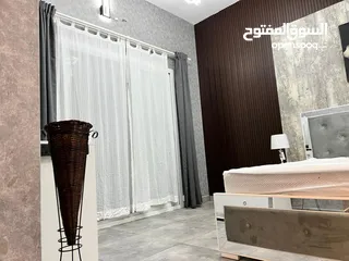  9 افخم و اجمل غرفه وصااله مفروشه بالكامل للايجار الشهري في ابراج الؤلؤه