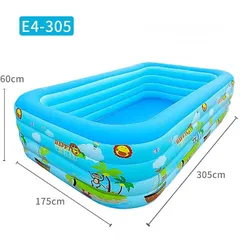  1 برك family funpool القابلة للنفخ بأحجام واشكال متعددة بتنفخها ب 5 دقايق خامات قوية وآمنة مع هدية