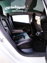  5 تيسلا 2022 model 3 فحص كامل 4 جـــيـــد بدون ملاحظات بودي (كرت ابيض) بحالة الوكالة بسعر لقطة ومحرووق
