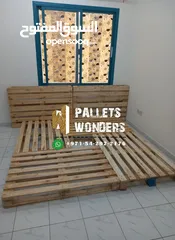 3 bed pallets wooden
