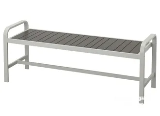  3 IKEA bench light grey dark grey