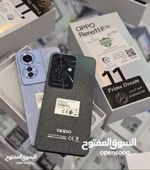  1 مستعمل ايام oppo Reno 11F 5G رام 16 جيجا 256 أغراضة والكرتونه الأصلية مكفول بالشركة متوفر توصيل