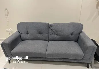  1 Three seater sofa used for less than 2 years .