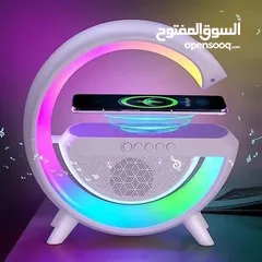  2 سماعة LED لاسلكية مع شاحن مدمج