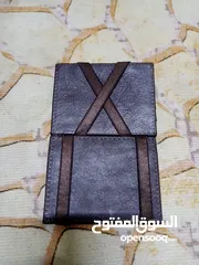  7 محفظة جلدية فاخرة وانيقة Massimo Dutti ماسيمو دوتي قابلة للطي لسحرية مصنوعة من الجلد الأصلي الطبيعي