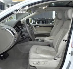  10 Audi Q7 S-Line 4.2L QUATTRO ( 2010 Model ) in White Color GCC Specs